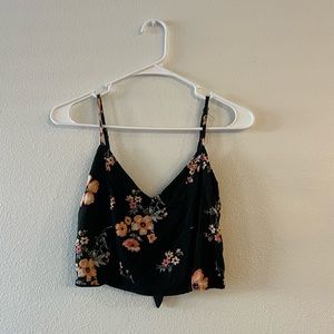 h&m floral crop top